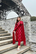 LILLY  EMB 3Pc - Desi Rang
