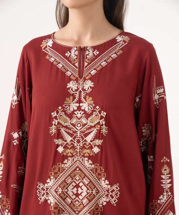 SAPHAIR SHAWL 3PC - Desi Rang
