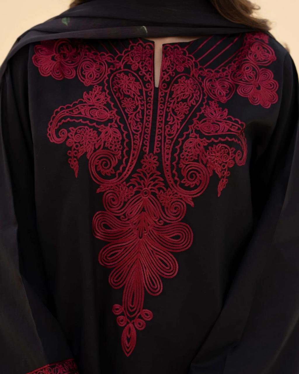 ZAROON EID 3PC ( FARSHI SHALWAR ) - Desi Rang