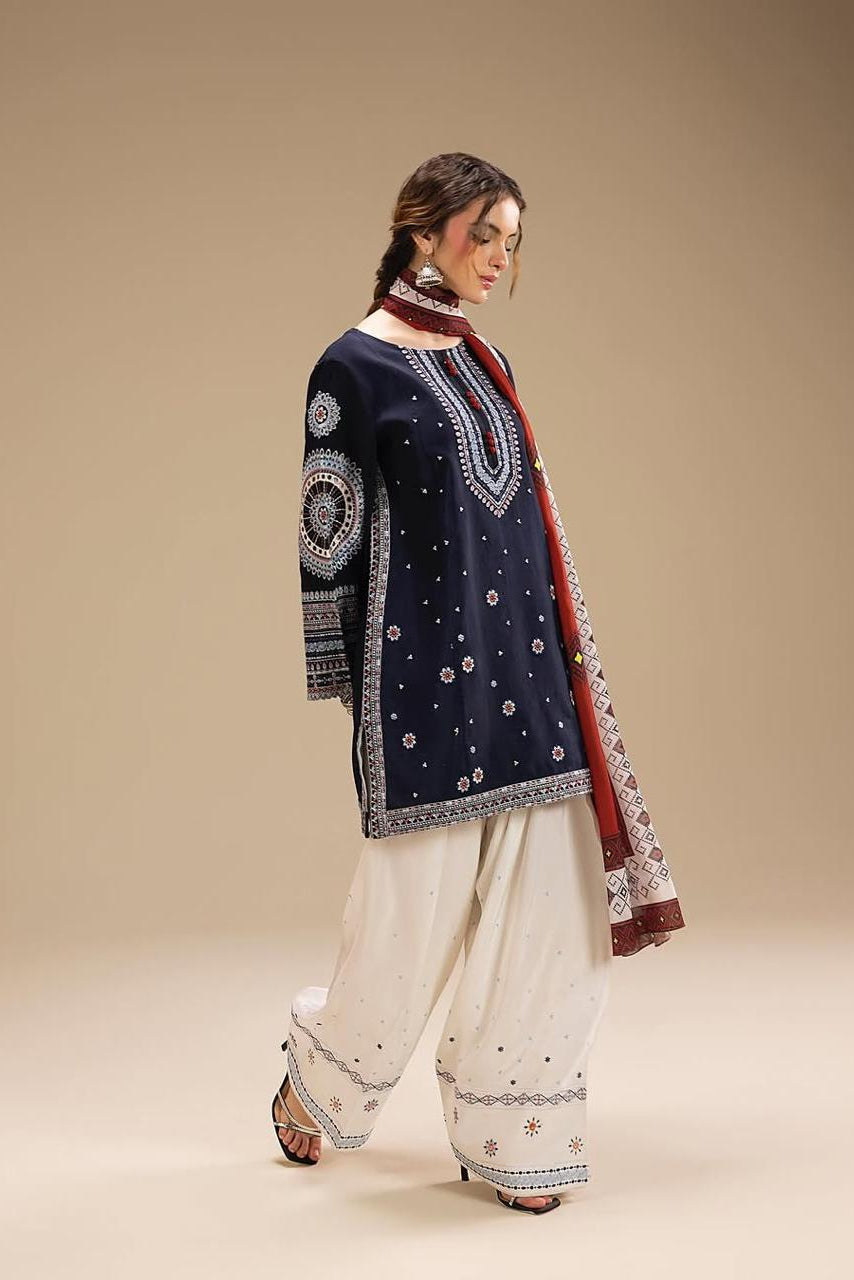 Rangraiz – Heavy Embroidered 3-Piece Suit (Stitched) - Desi Rang
