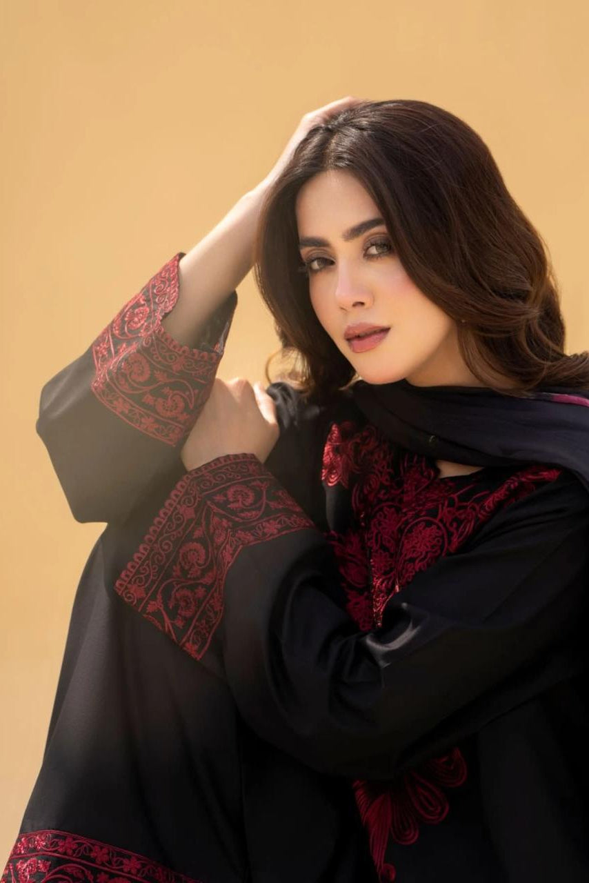 ZAROON EID 3PC ( FARSHI SHALWAR ) - Desi Rang