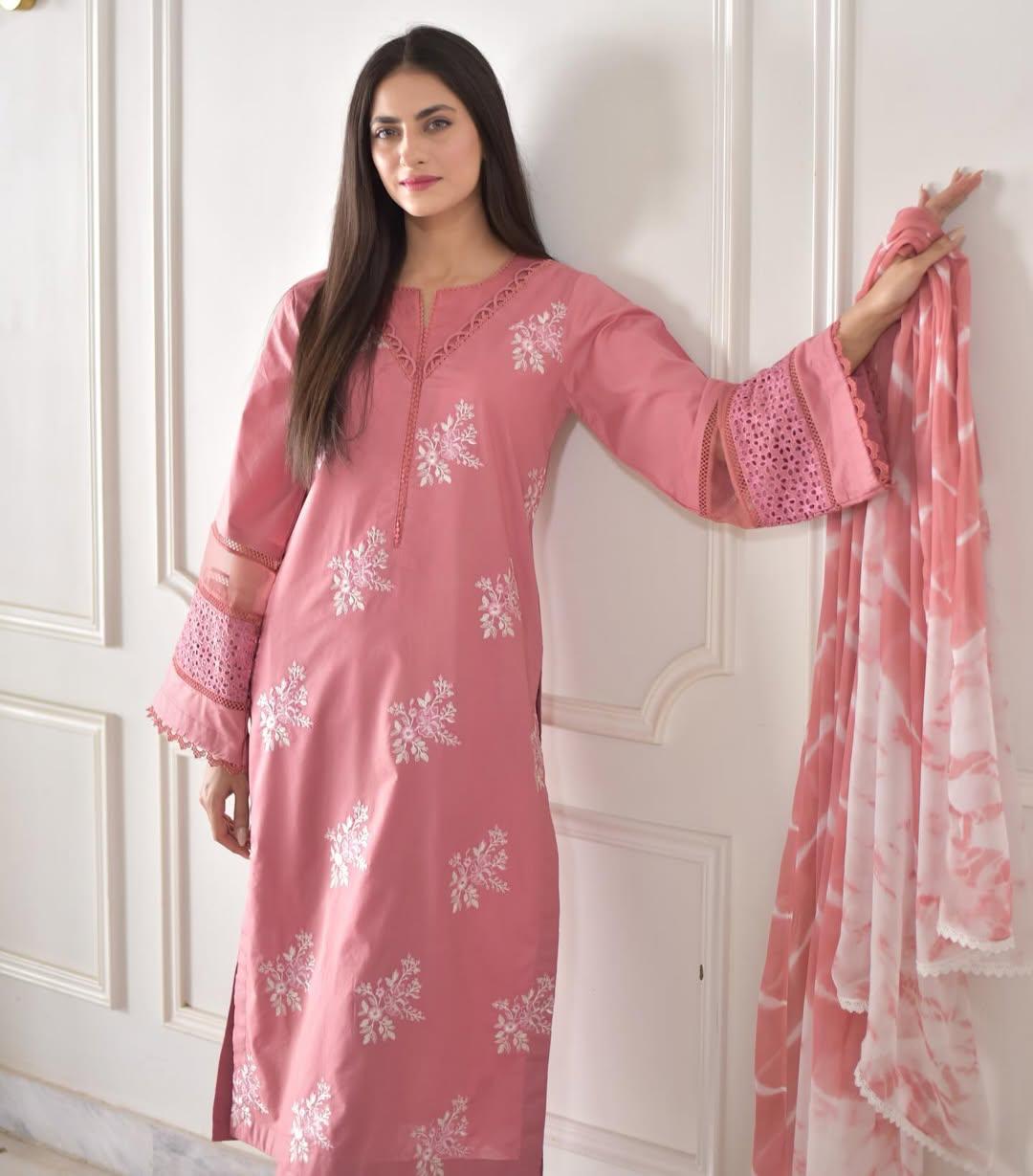HORIYA LAWN CO-ORD SET - Desi Rang