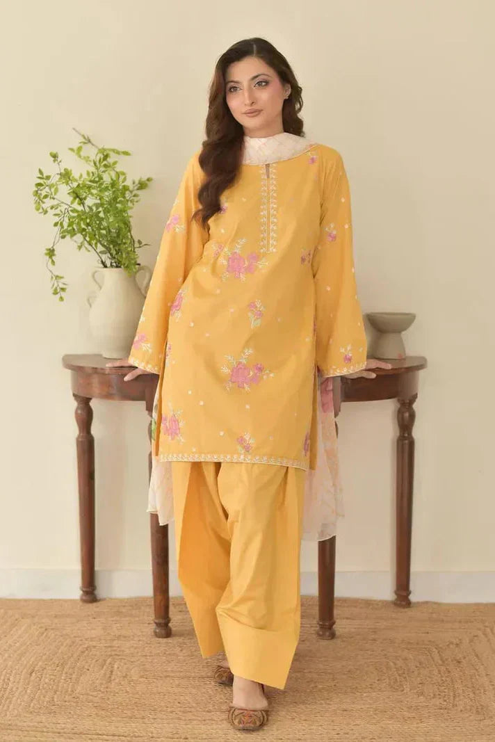 SUNAINA 3PC ( FARSHI SHALWAR ) - Desi Rang