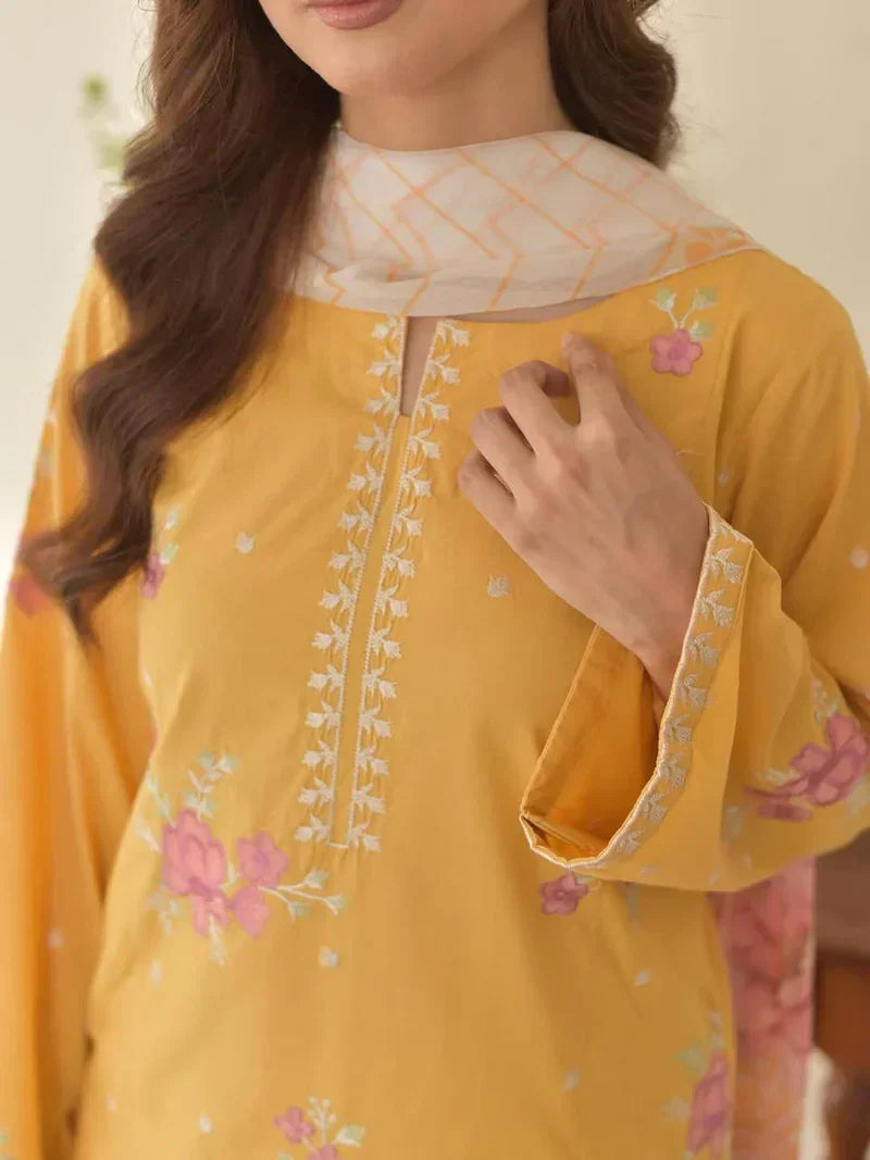 SUNAINA 3PC ( FARSHI SHALWAR ) - Desi Rang
