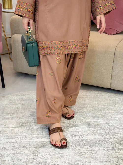 FEFA 2PC ( FARSHI SHALWAR ) - Desi Rang