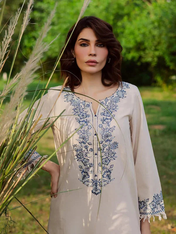 BATIK KHADAR 3PC ( FARSHI SHALWAR ) - Desi Rang