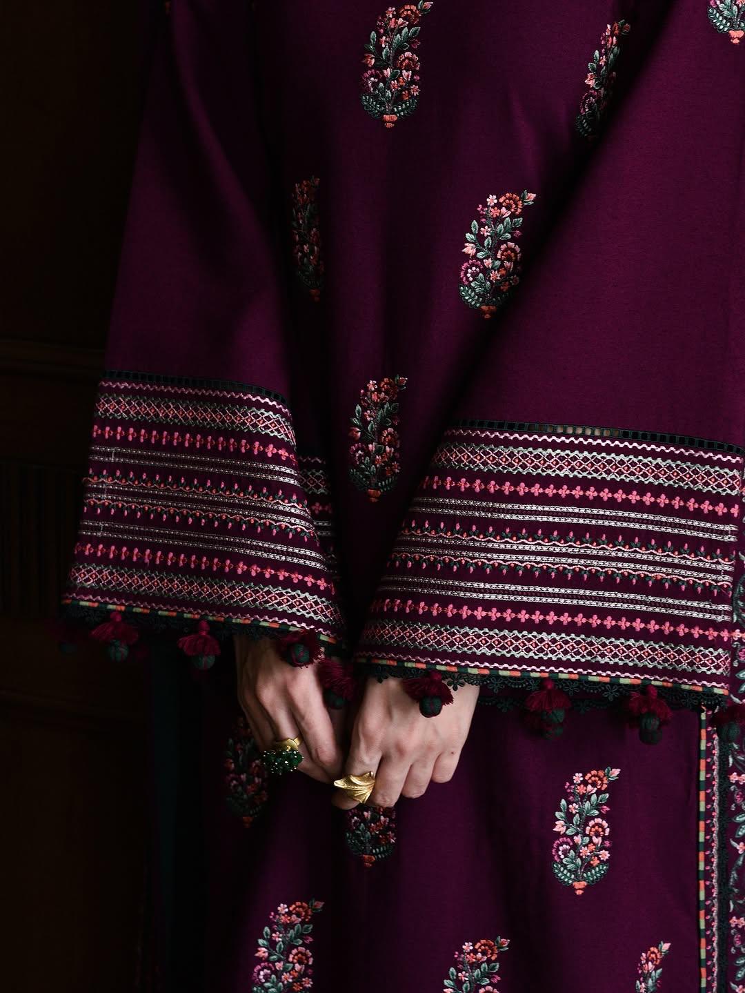 HEZLIN SHAWAL 3PC - Desi Rang