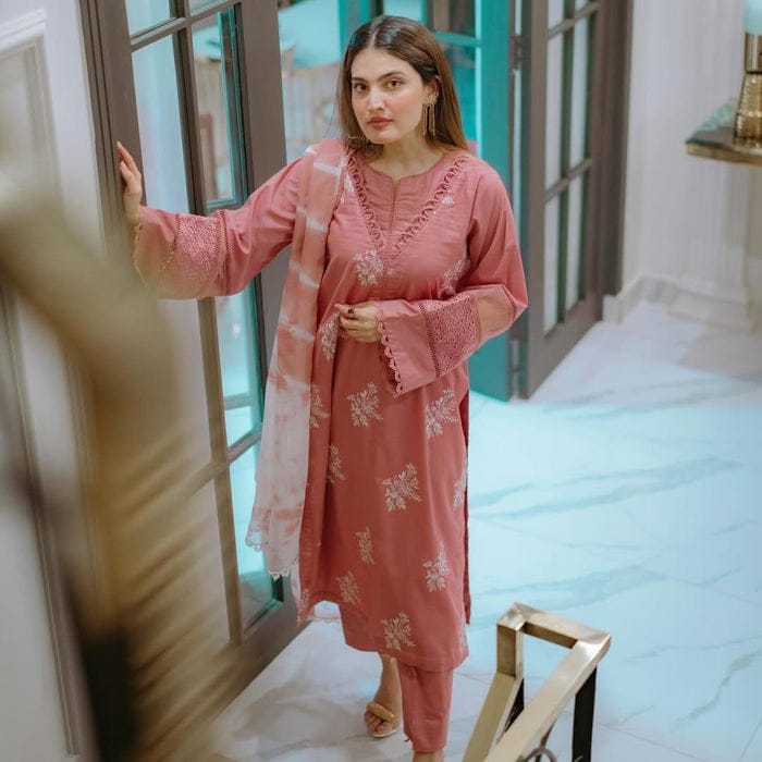 EID SPECIAL HORIYA LAWN CO-ORD SET - Desi Rang