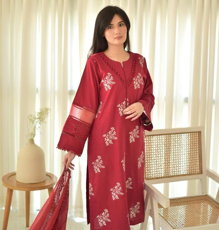 EID SPECIAL HORIYA LAWN CO-ORD SET - Desi Rang