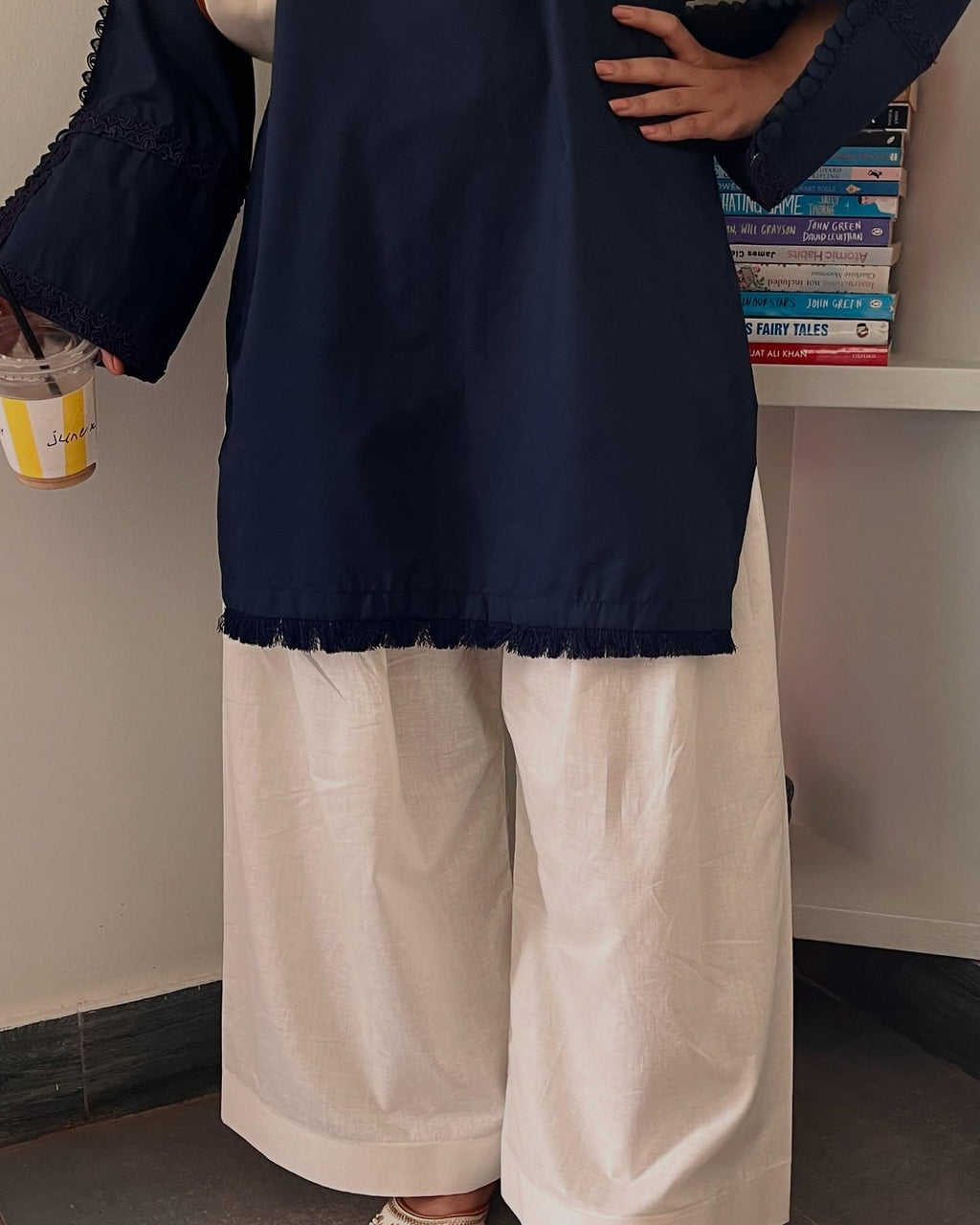 NOVA BLUE CORD SET - Desi Rang