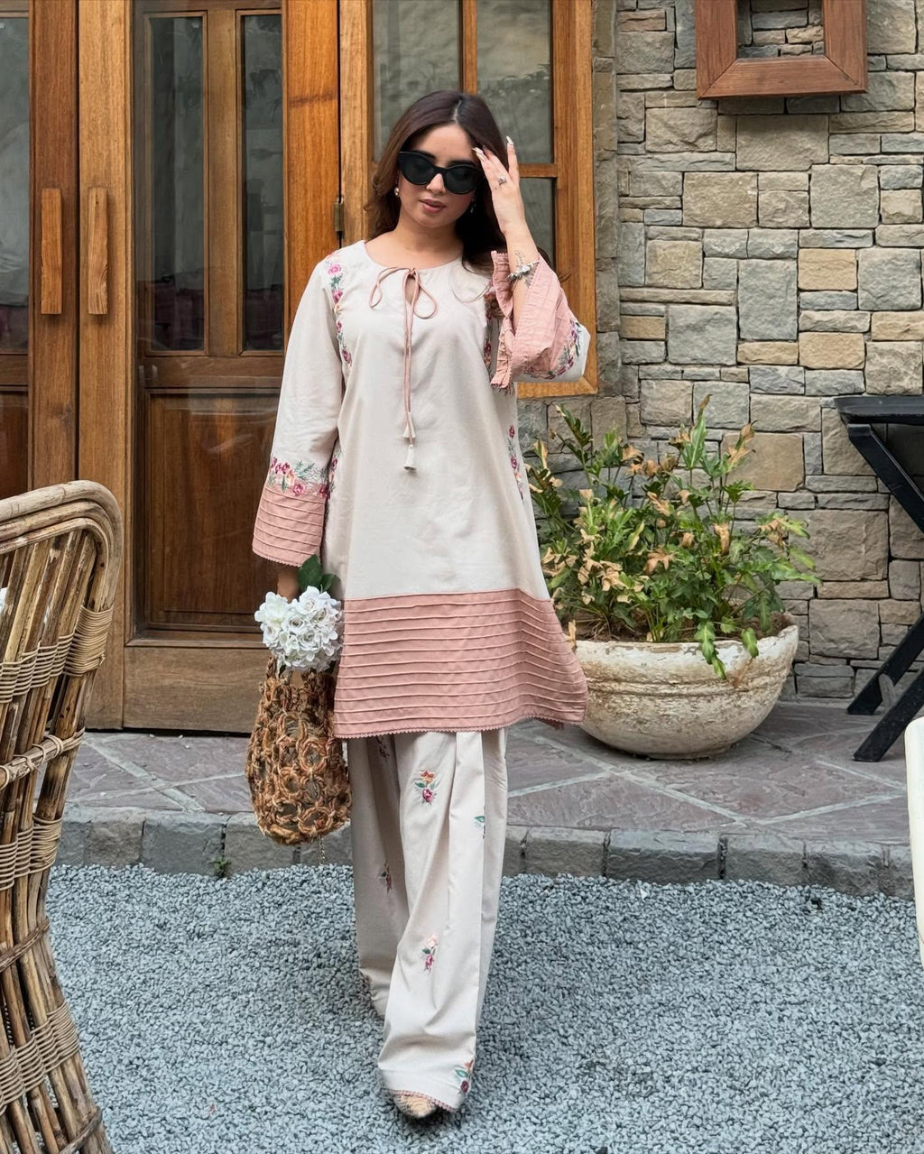 VAARI 2PC ( FARSHI SHALWAR ) - Desi Rang