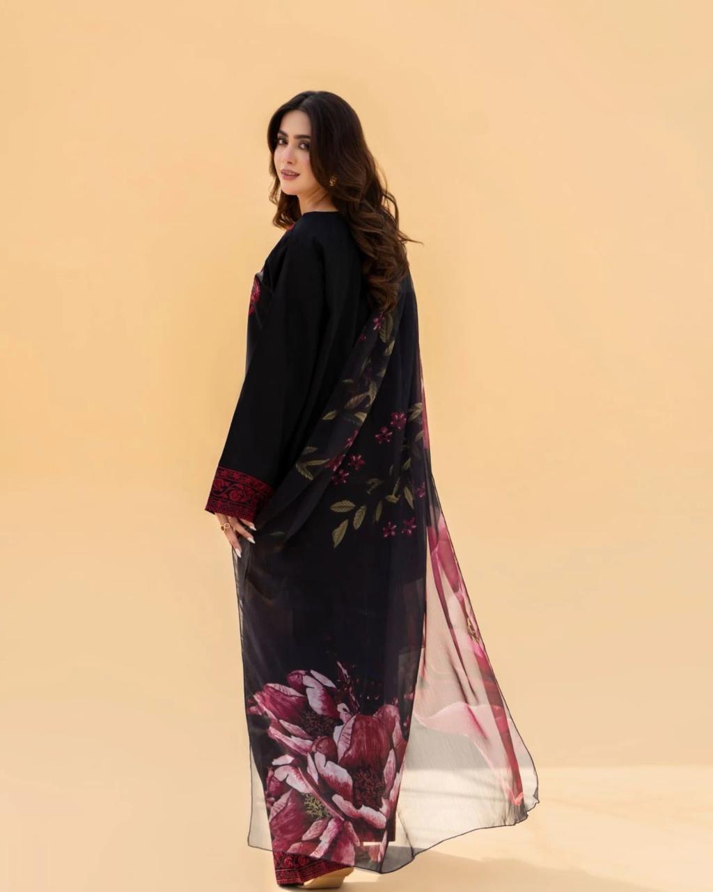ZAROON EID 3PC ( FARSHI SHALWAR ) - Desi Rang