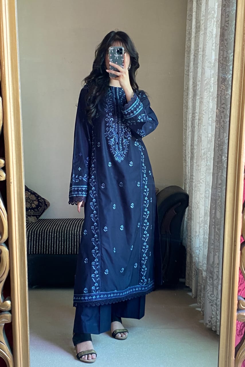 ZIMAL BLUE 2PC - Desi Rang